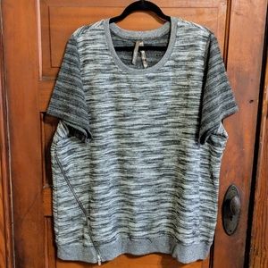 3X plus size crew neck top
